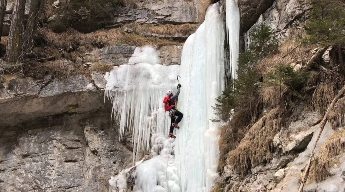 Arrampicata su ghiaccio Torrente Tolina